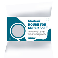 Fototapeta premium digital marketing banner cover poster thumbnail design for social media cover post design template