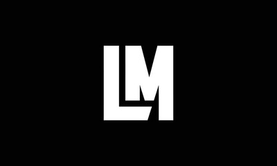 LM letters abstract logo monogram 