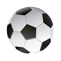 black and white soccer ball