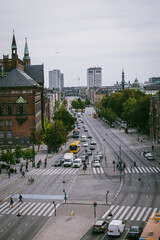 An intersection in Copenhagen Denmark