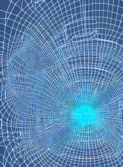 Fototapeta premium espaço, tecnologia, design, digitais, ciberespaço, futurístico, 