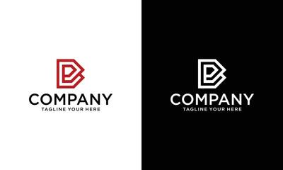 Modern unique creative B logo design, Minimal B initial based vector icon. on a black and white background.