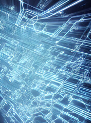 Obraz premium design web tecnologia futuro, comunicação digitais, ciberespaço, 