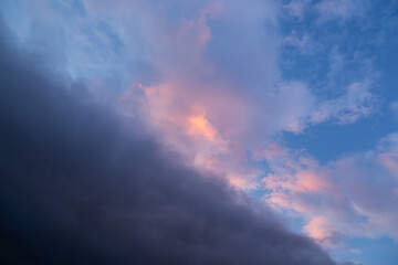 Obraz premium Clouds in the sunset