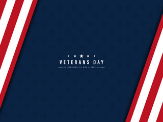 Fototapeta Veterans day USA, vector illustration Honoring all who served. November 11, obraz