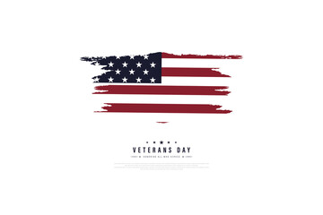 Veterans day USA, vector illustration Honoring all who served. November 11,