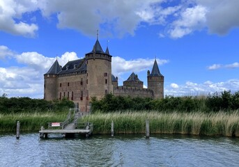castle of ijmuiden near amsterdam and the water