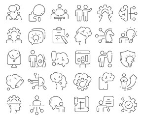 Fototapeta na wymiar Innovation line icons collection. Thin outline icons pack. Vector illustration eps10
