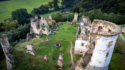 Ruin of castle Zvířetice, Bakov nad Jizerou, Czechia
