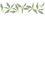 金木犀のシンプルフレーム