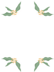 金木犀のシンプルフレーム