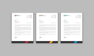 Abstract Letterhead Design Modern Business Letterhead Design Template