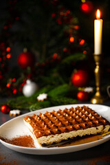 a delicious Christmas mascarpone cake