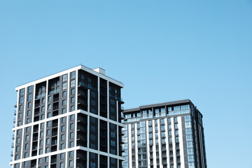 Beautiful view of modern buildings on sunny day