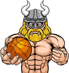 Viking Basketball Sports Mascot