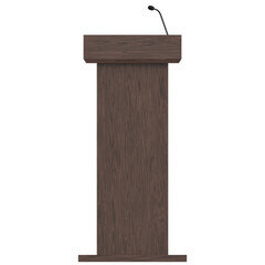 3D rendering illustration of a podium