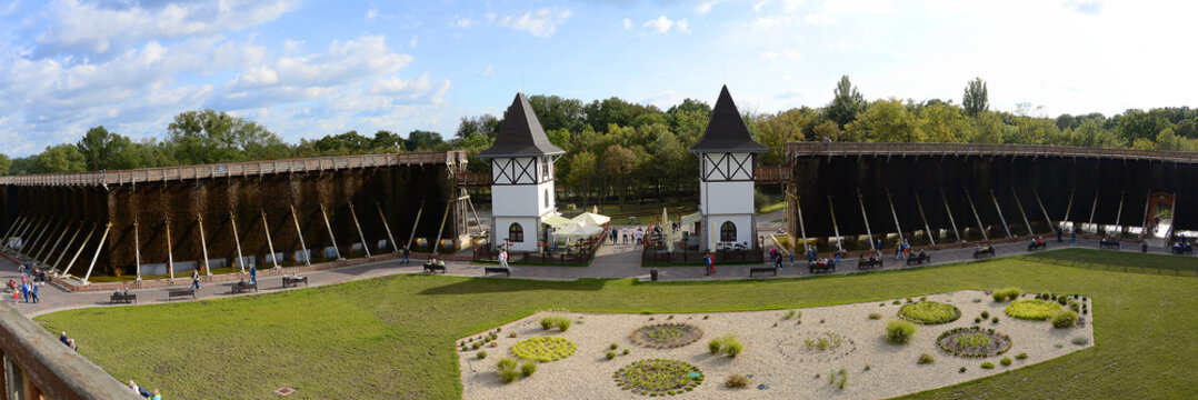 Brine graduation towers in the Inowrocław health resort