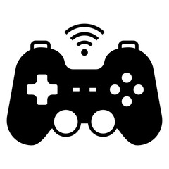 wireless gamepa icon illustration