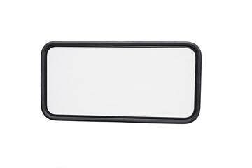 Mobile phone with used black rubber cover  isolated on transparency photo png file 