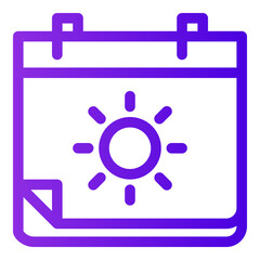 summer icon illustration