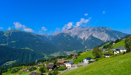 Fototapeta na wymiar Das Montafon in Vorarlberg (Österreich)