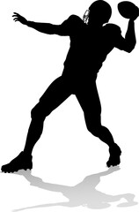 American Football Player Silhouette © Christos Georghiou
