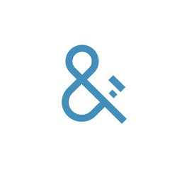 ampersand finance arrow logo and friend