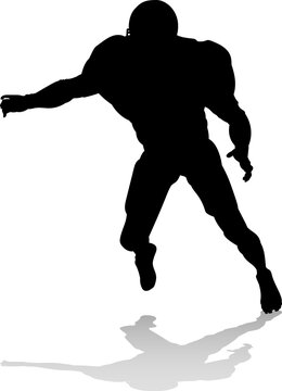 recommend clip art: American Football Player Silhouette