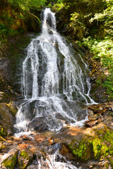 Teufelsbach Wasserfall in Silbertal, Bezirk Bludenz in Vorarlberg (Österreich)
