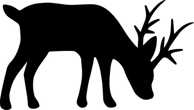 recommend clip art: Christmas Deer Silhouette
                    
