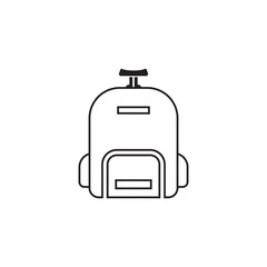 backpack icon vector