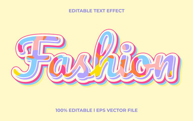 Fototapeta na wymiar fashion 3d text effect with calligraphy theme. colorful text lettering typography font style