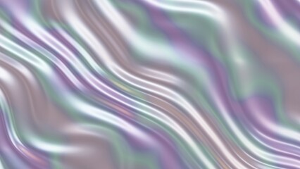 Light pearlescent texture of creases in the fabric, 16x9 landscape orientation background, 3D rendering