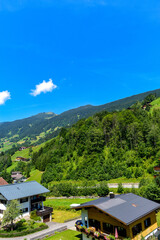 Fototapeta premium Silbertal im Bezirk Bludenz in Vorarlberg (Österreich)