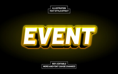 Obraz premium Event 3D Bold Text Style Effect