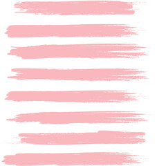 Red brush stroke set isolated on background. Collection of trendy brush stroke vector for red ink paint, grunge backdrop, dirt banner, watercolor design and dirty texture. Brush stroke vector