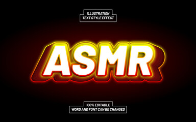 Asmr 3D Bold Text Style Effect