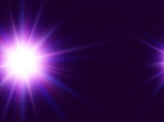 	
Bright beautiful star.Vector illustration of a light effect on a transparent background.