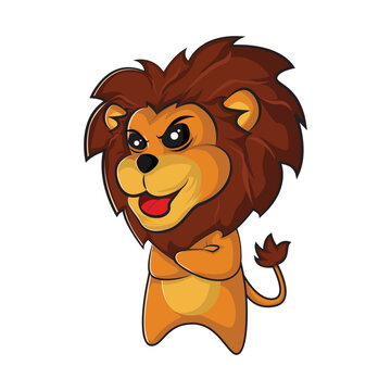 lion cartoon illustration