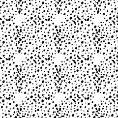Vector. Hand drawn polka dot texture. Spotted grey, black and white background. Geometric abstract pattern with hand drawn circles. Drawn dots in the shape of a circle. Flow, halftone gradient.