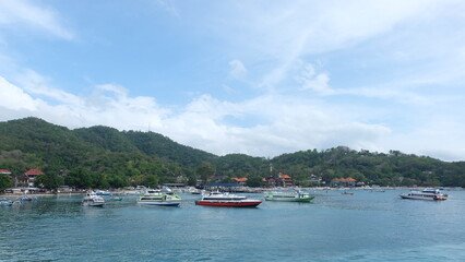 Obraz premium boats on the lake