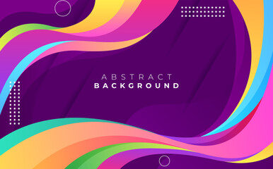Creative fluid style poster set. dynamic color background. Colorful template banner with gradient colorful.