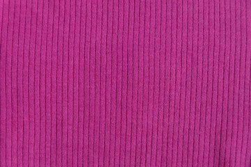  Ribbed cotton fabric texture pink, fuchsia color  . Close up rib cotton cloth and textiles pattern. Natural organic fabrics texture background.