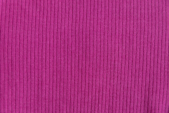  Ribbed cotton fabric texture pink, fuchsia color  . Close up rib cotton cloth and textiles pattern. Natural organic fabrics texture background.