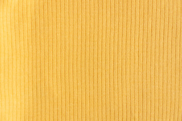  Ribbed cotton fabric texture yellow color  . Close up rib cotton cloth and textiles pattern....