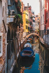 Canaux Venise gondoles