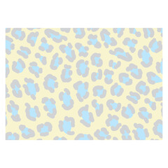 ヒョウ柄　パターン・柄・模様・背景　イエロー系　ポップ