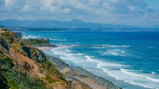 Cote des Basques and Marbella beaches in Biarritz