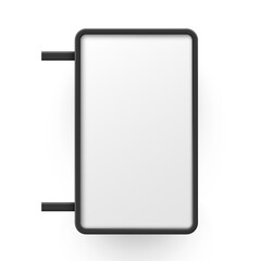 Street lightbox outdoor digital advertising display copy space panel attaching realistic vector