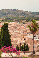 Blick auf Arta, Spanien von oben